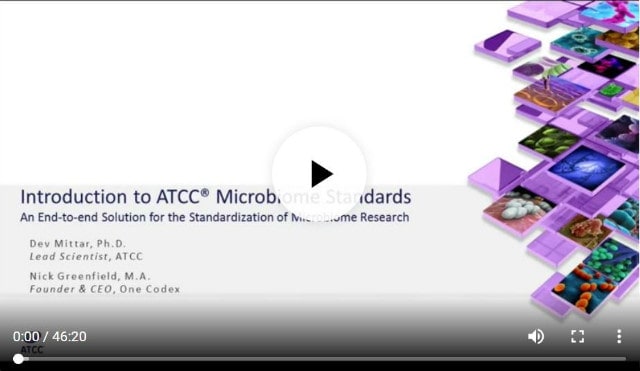 ATCC Microbiome Standards 소개