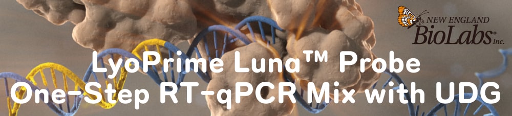 NEB의 LyoPrime Luna Probe One-Step RT -qPCR Mix with UDG